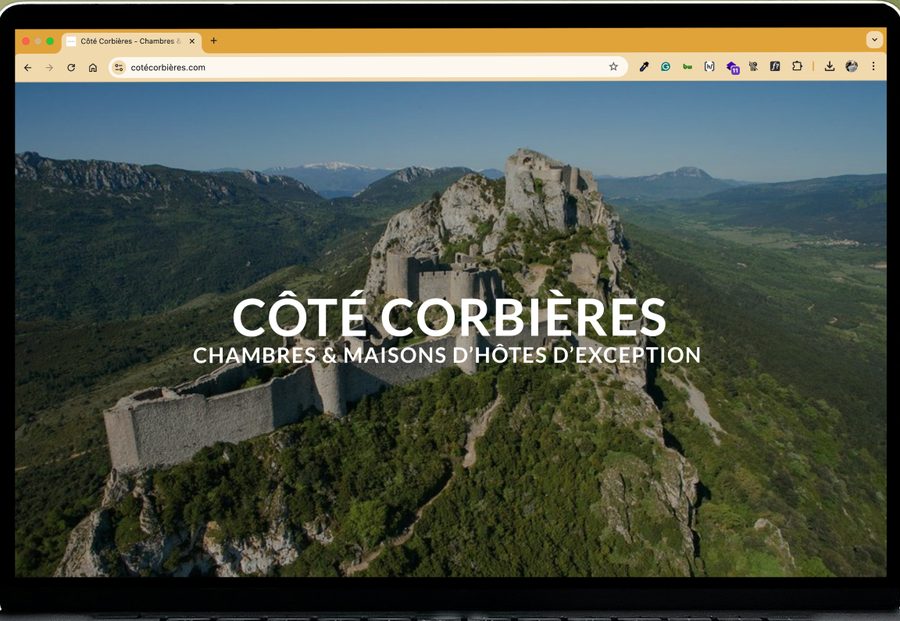 Aperçu du site Côté Corbières après refonte