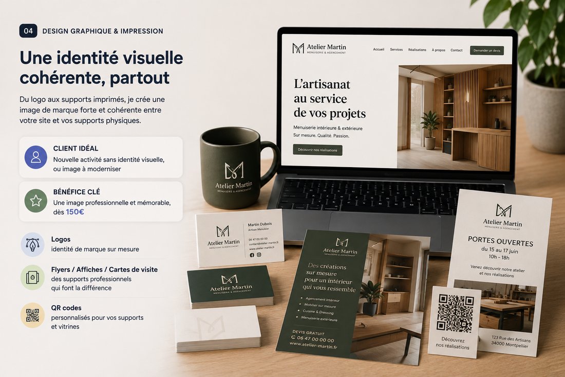 Design graphique & impression — exemple de réalisation TL Digital